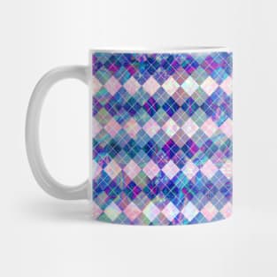 Holographic Argyle Pattern Mug